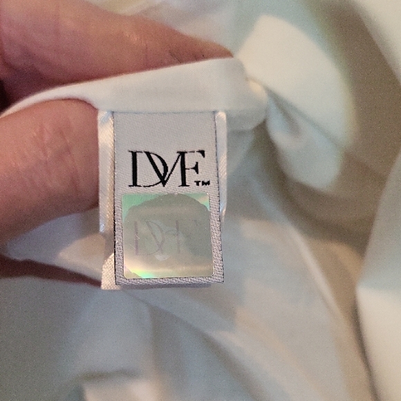 Diane Von Furstenberg White Blazer Tailored Minimalist Design - Picture 4 of 10